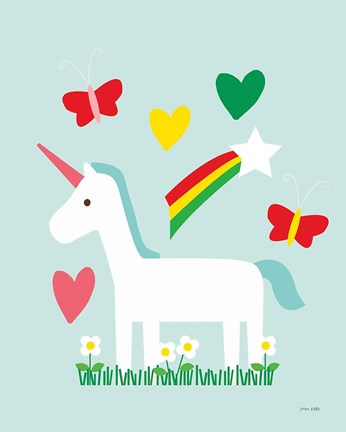 Framed Unicorn Fun II Print