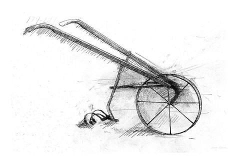 Framed Farm and Garden III Print