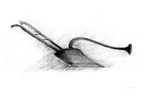 Framed Farm and Garden II Print