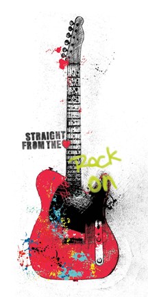 Framed Garage Band I Graffiti Print