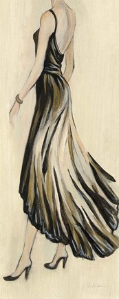 Framed Evening Gown IV Crop Print