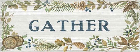 Framed Lakeside Retreat III Gather Print