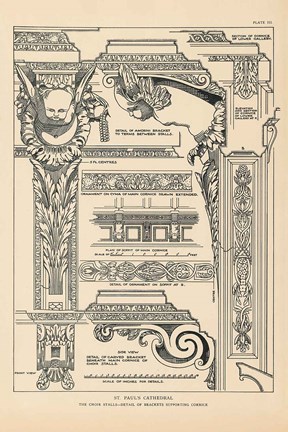 Framed English Renaissance I Print