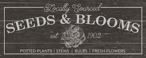 Framed Flower Market II Dark Wood Print