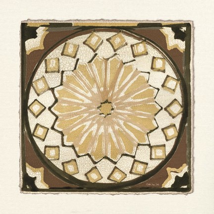 Framed Moroccan Tile Pattern IV Print
