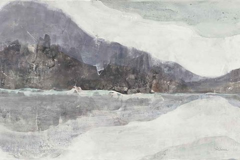 Framed Winter Landscape Neutral Crop Print