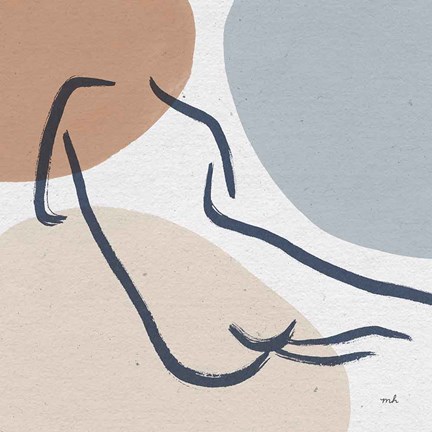 Framed Line Figures IV Print