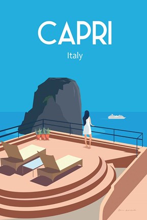 Framed Capri Print