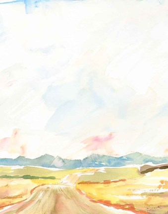 Framed Road to Bountiful Vertical Crop Print