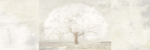 Framed Pale Tree Panel Print