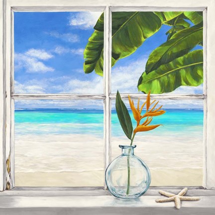 Framed Horizon Tropical lI Print