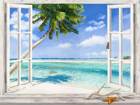 Framed Baie Tropicale Print