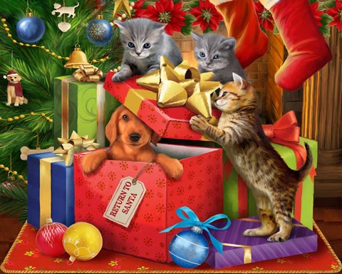 Framed Return To Santa Print