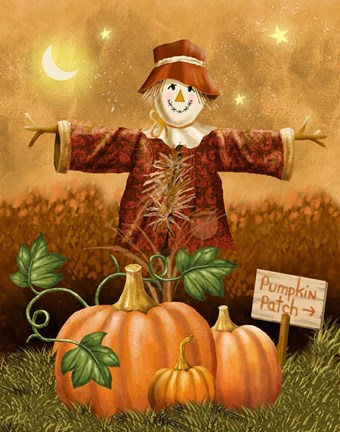 Framed Pumpkin Patch Print