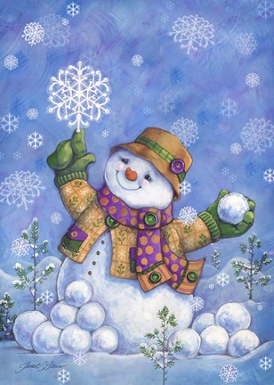 Framed Frosty's Flakes (vertical) Print