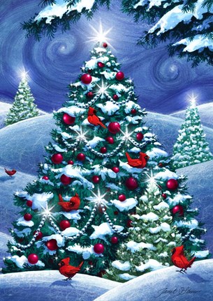 Framed O Christmas Trees Print