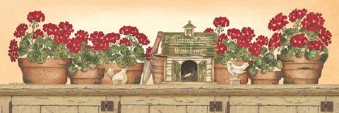 Framed Everything Grows with Love Print