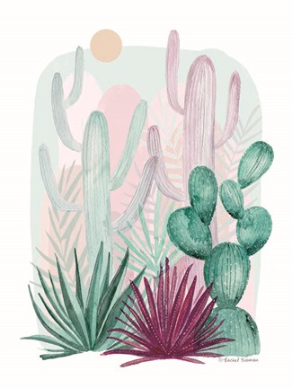 Framed Cactus Summer Print