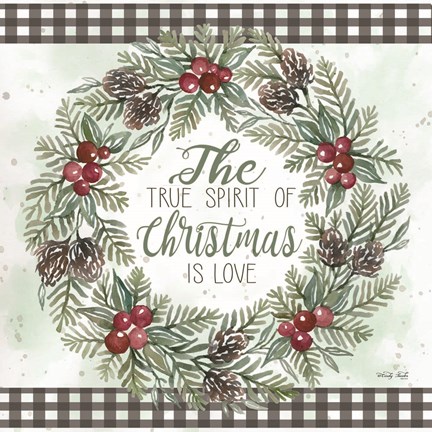 Framed True Spirit Wreath Print