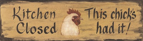 Framed Kitchen Closed Print