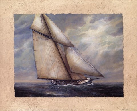 Framed Against the Wind Print