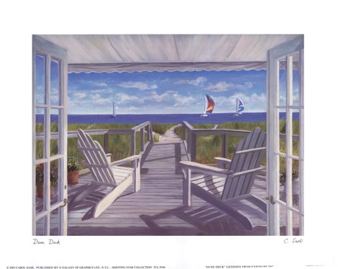 Framed Dune Deck Print