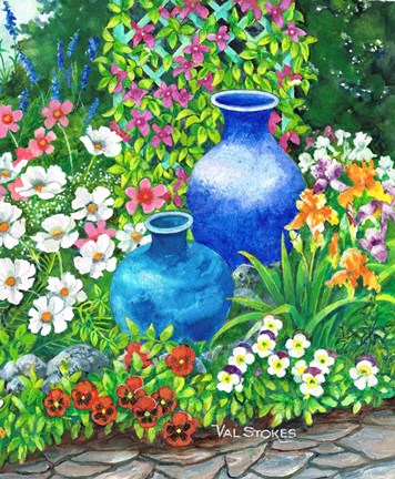 Framed True Blue Print