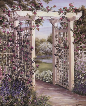 Garden Escape I by Carol Saxe