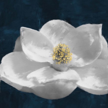 Framed Painted Magnolia II Print