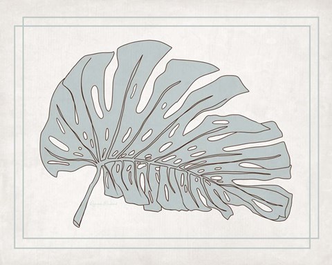 Framed Tropical Monstera II Print
