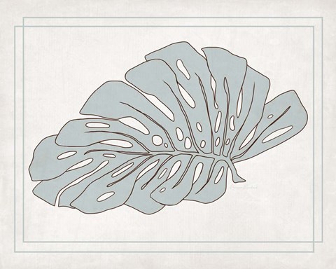 Framed Tropical Monstera I Print