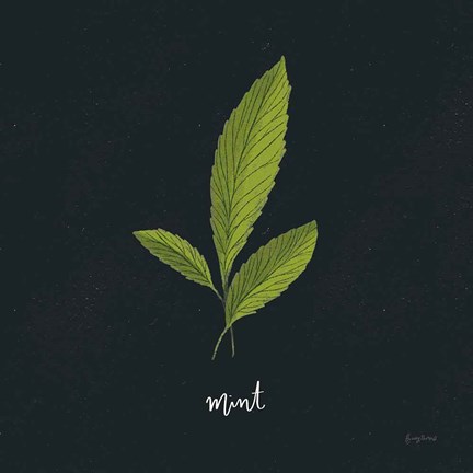 Framed Herbs VII Black Print