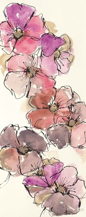 Framed Passion Poppy Panel II Print