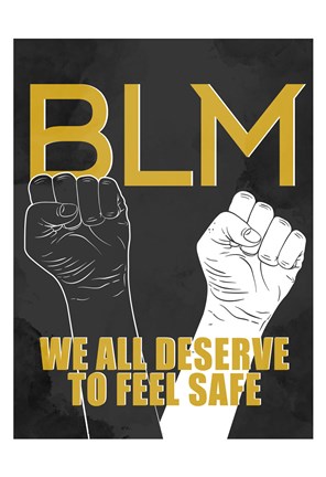 Framed BLM 1 Print