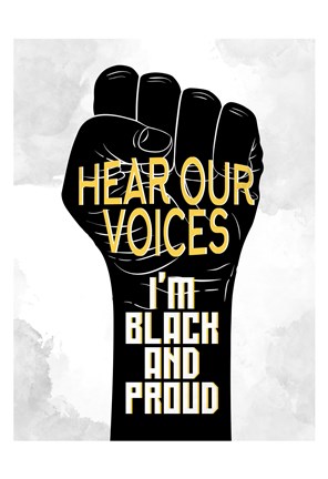 Framed Hear Our Voices Print