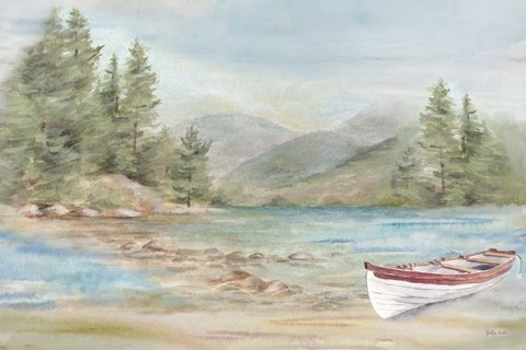 Framed Woodland Reflections landscape I Print