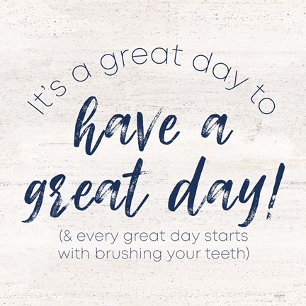 Framed Bathroom Humor II-Great Day Print