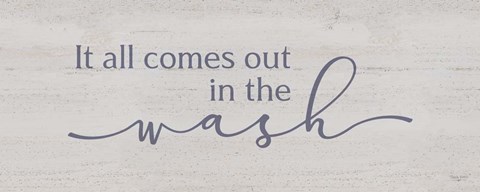 Framed Laundry Room Humor panel IV-Wash Print