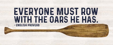 Framed Less Talk More Fishing panel IV-Oars Print