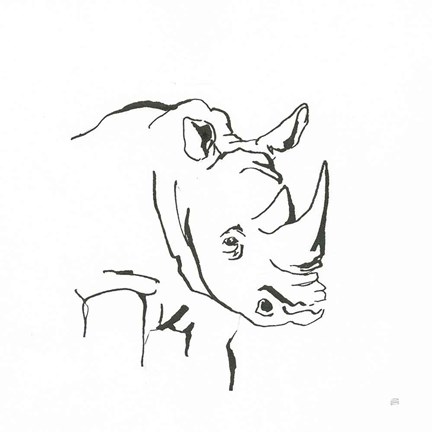 Framed African Animals VI Print