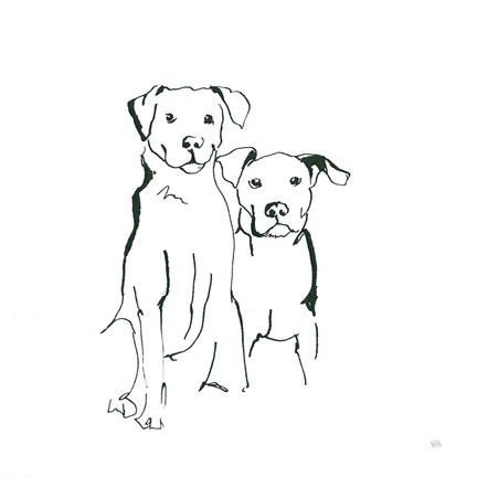 Framed Lovable Mutts IV Print