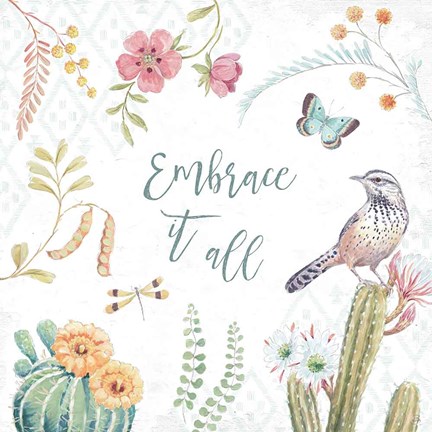 Framed Desert Beauties IX Print