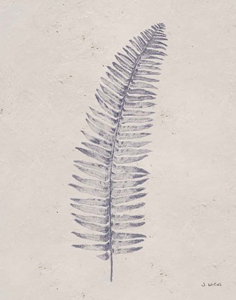 Framed Soft Summer Sketches I Navy Print