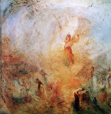 Framed Angel Standing in the Sun, 1846 Print