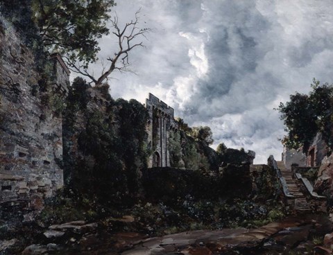 Framed Main Gate of Chateau de Clisson, 1884 Print