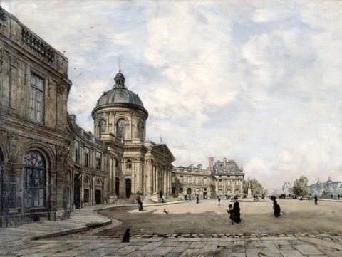 Framed Institute of France, Paris, 1887 Print