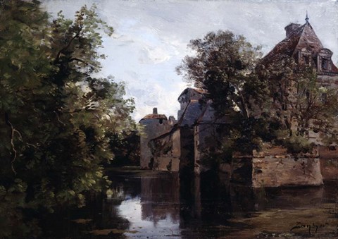 Framed View of a Chateau Built Under Louis XIII, Saint Loup, 1882 Print