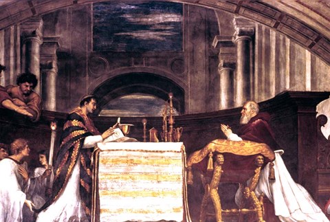 Framed Mass at Bolsena detail, 1512 Print