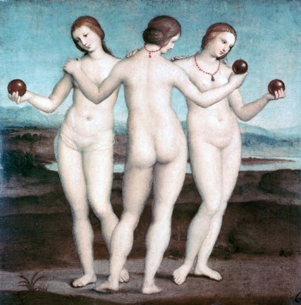 Framed Three Graces, 1504-1505 Print
