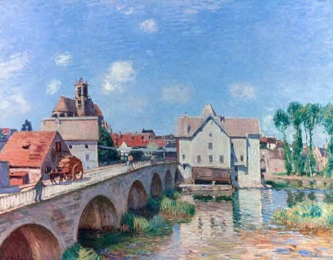 Framed Bridge at Moret, 1893 Print